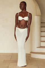 Fontelina Skirt - Ivory Open Knit