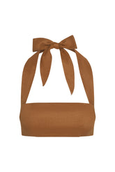 Montserrat Top - Caramel Linen