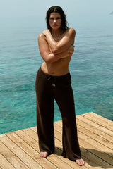 Belize Pant Open Knit - Espresso
