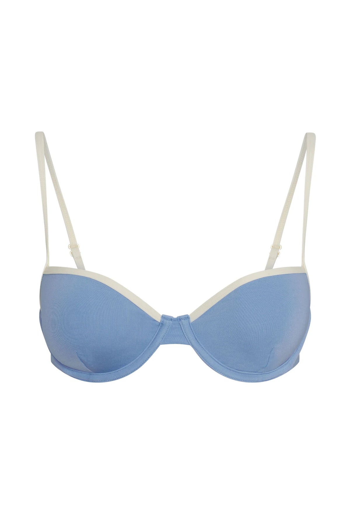 Capri Color Block Top - Azure/Ivory
