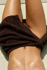 Santa Marta Sarong - Espresso Petit Crochet