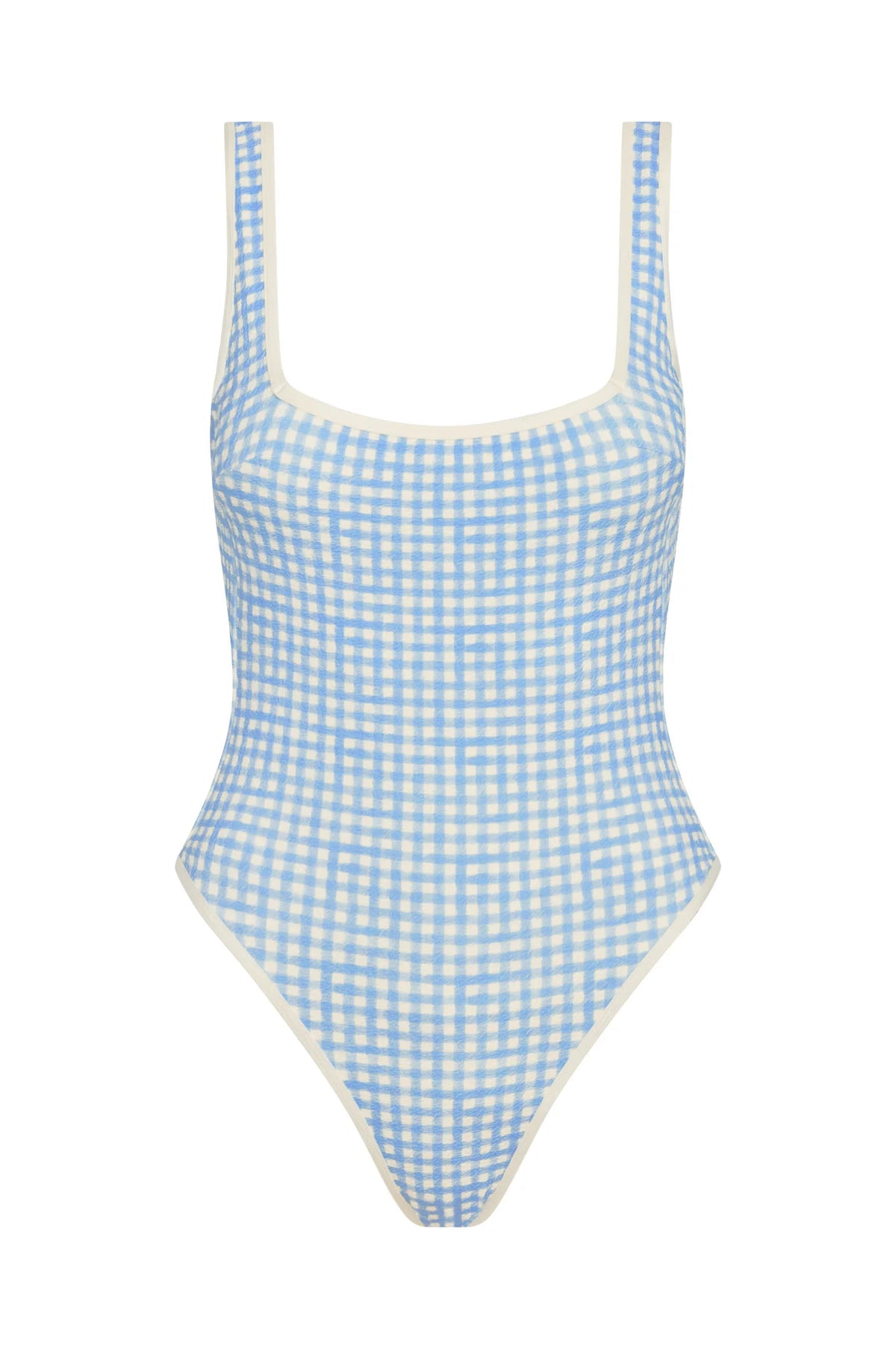 Corfu One Piece - Sky Gingham