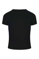 Ojai Tee Long - Black Lightweight Rib