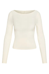 Paddington Long Sleeve - Ivory Lightweight Rib