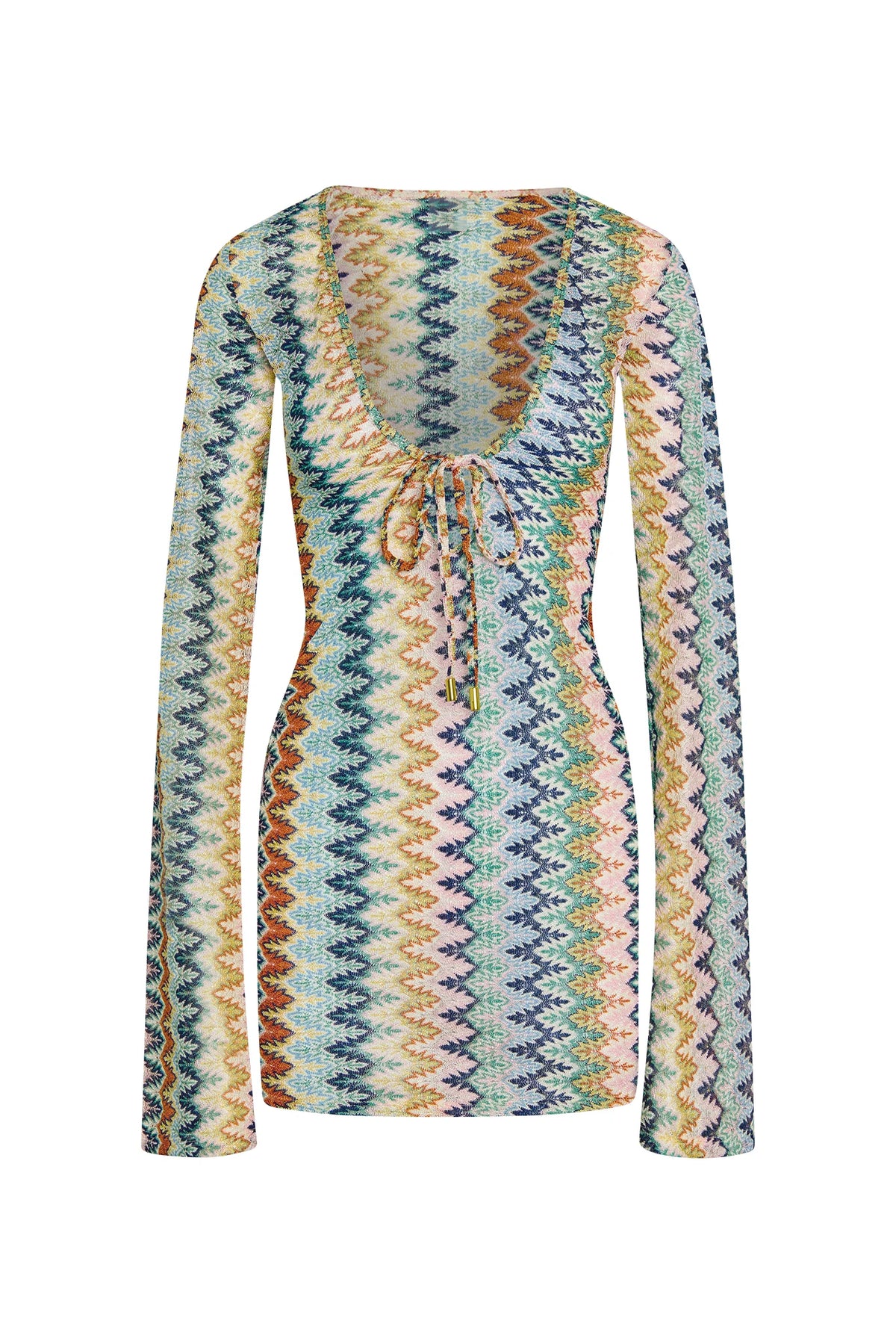 Montego Mini Tie Dress - Porto Cervo Multi