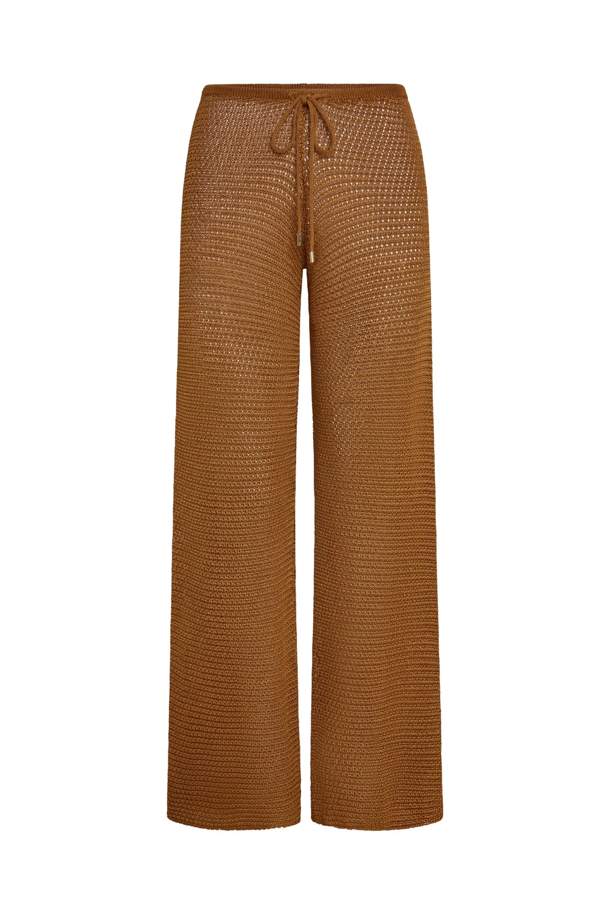 Low Rise Belize Pant - Caramel Treble Knit