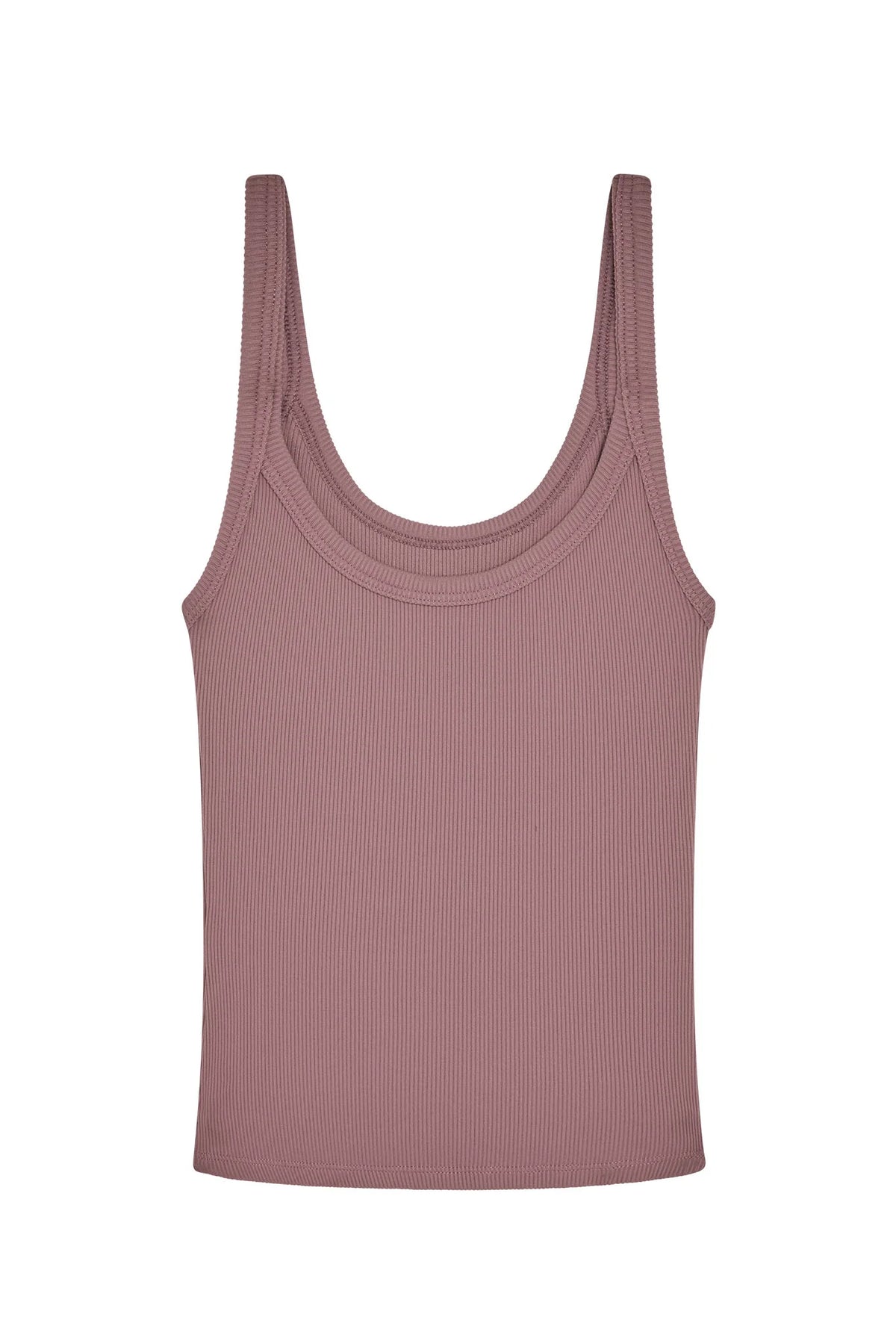 Devin Tank - Mauve Thin Rib