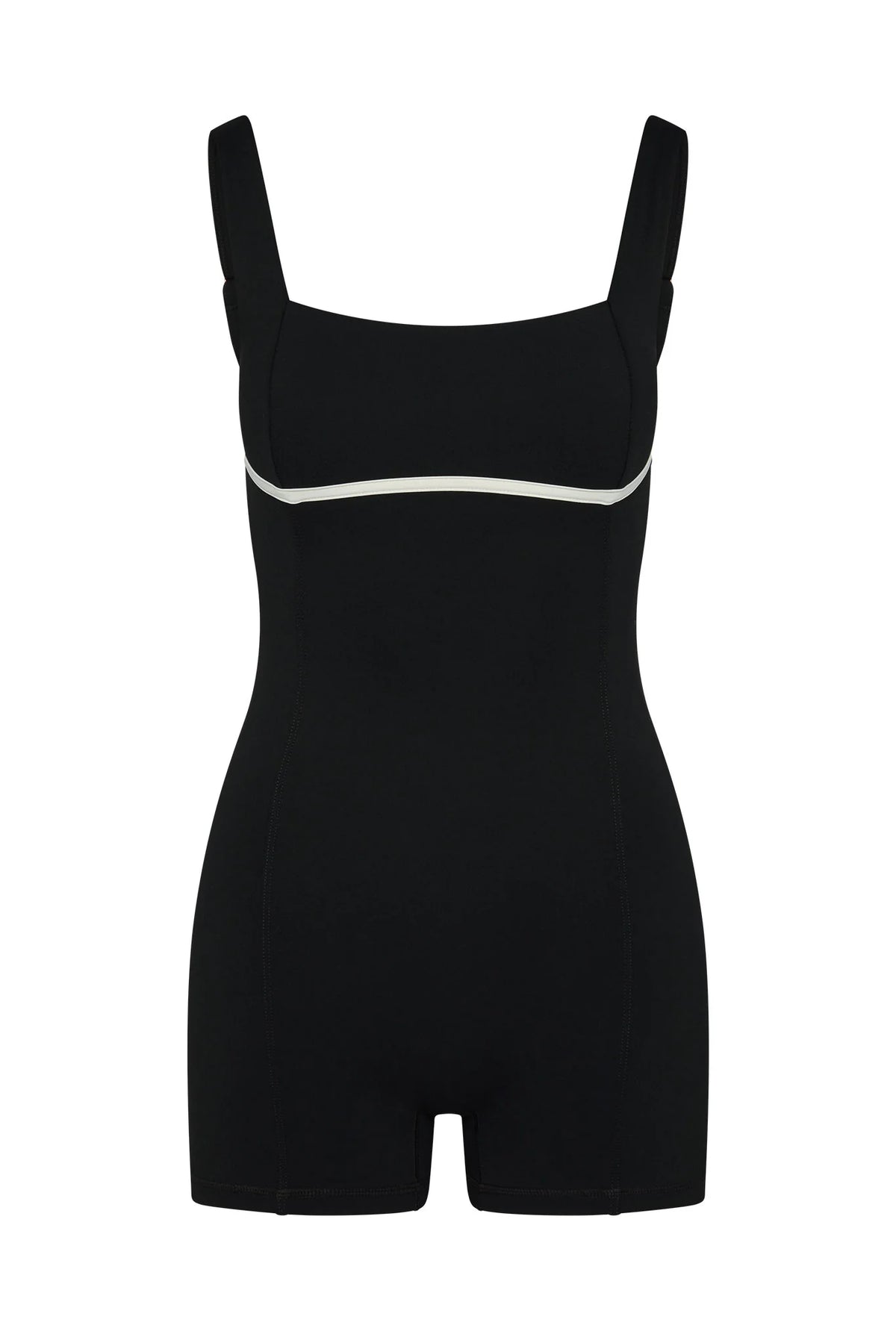 Zion Romper - Black/Ivory