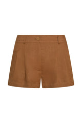 Casablanca Short - Caramel Linen