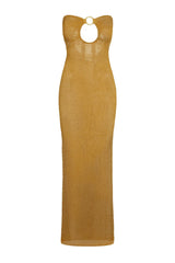 Montego Bandeau Dress - Antique Gold Lace Crochet