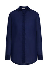 Fiji Tunic - Midnight Cotton Voile