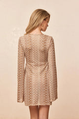 Montego Mini Tie Dress - Porto Cervo Gold