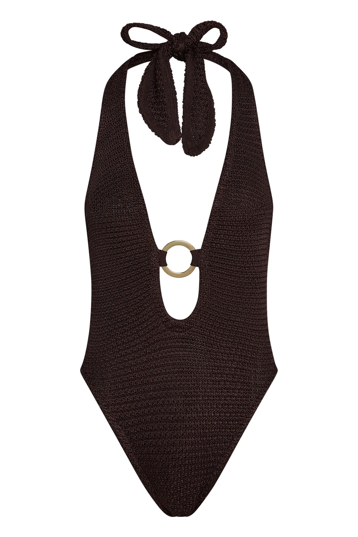 Montego Bodysuit - Espresso Treble Knit