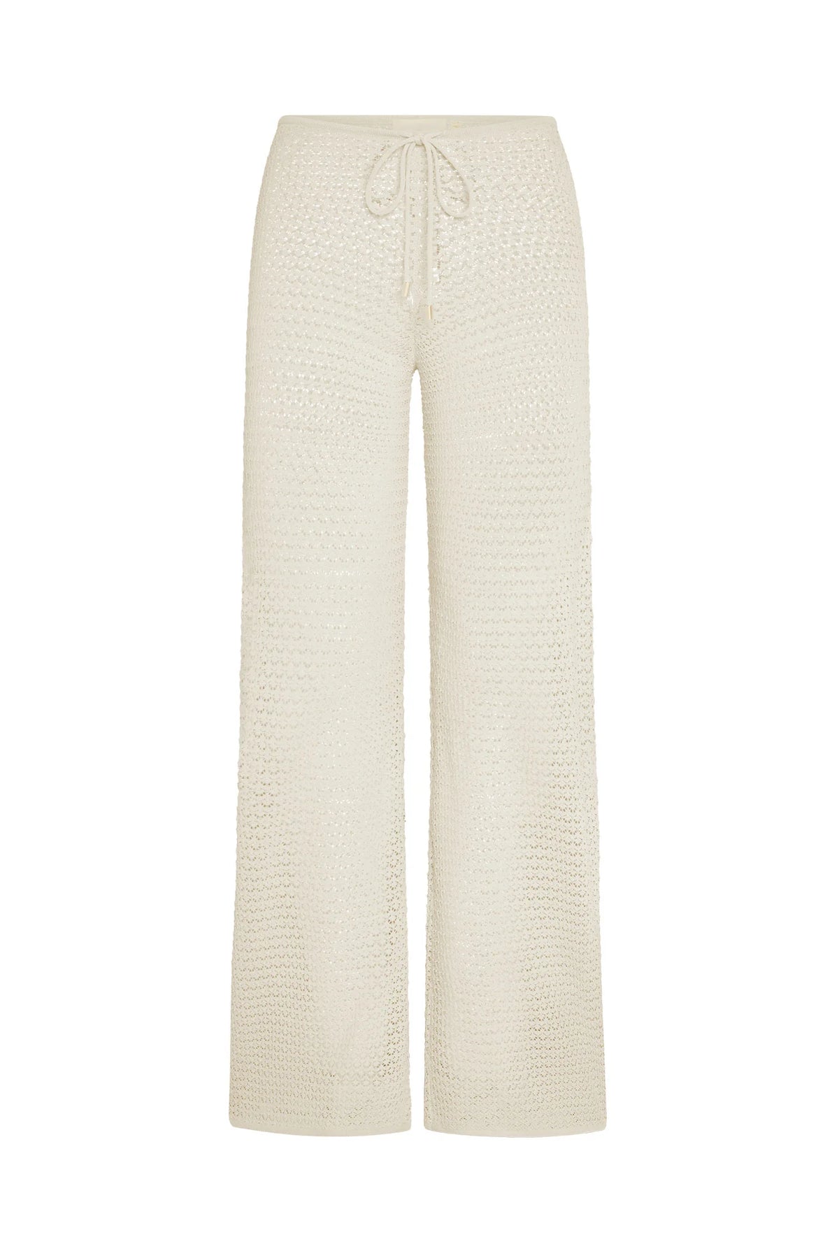 Belize Knit Pant - Ivory Lace Crochet