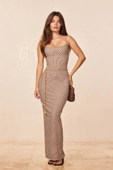 Provence Dress - Husk Geo