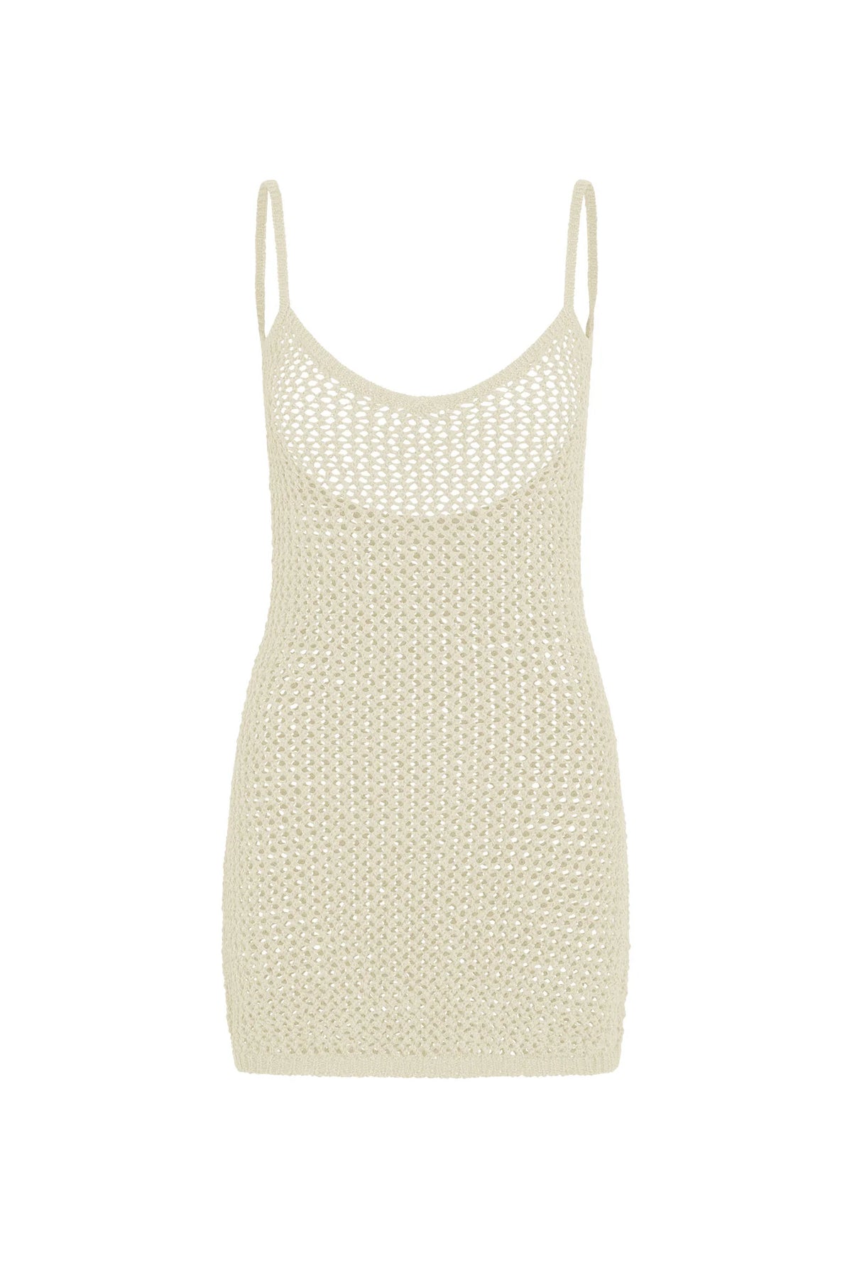 Zanzibar Mini Dress - Ivory Petit Crochet