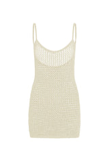 Zanzibar Mini Dress - Ivory Petit Crochet