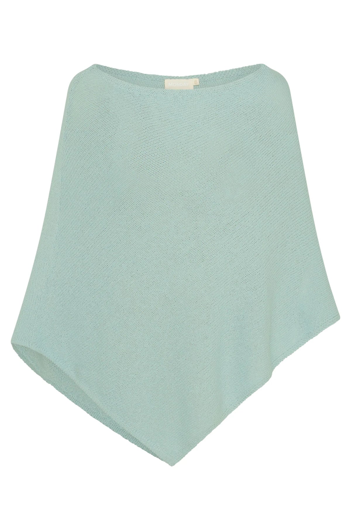 Dominica Poncho Open Knit - Light Slate