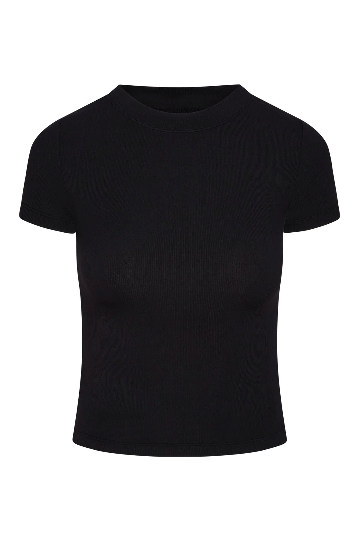 Ojai Tee Long - Black Lightweight Rib