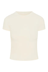 Ojai Tee Long - Ivory Lightweight Rib