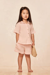 Tuscany Short Kids - Powder Pink Crinkle