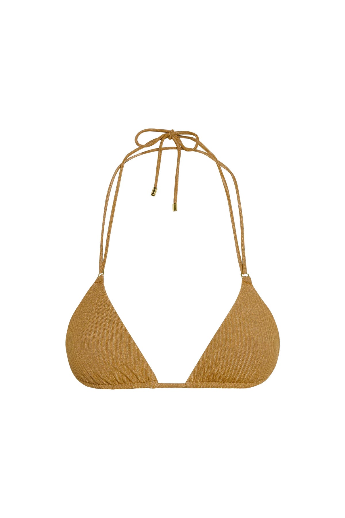 Hanalei Top - Antique Gold Lurex Rib