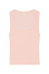 Tash Tank Long - Powder Pink Lightweight Rib