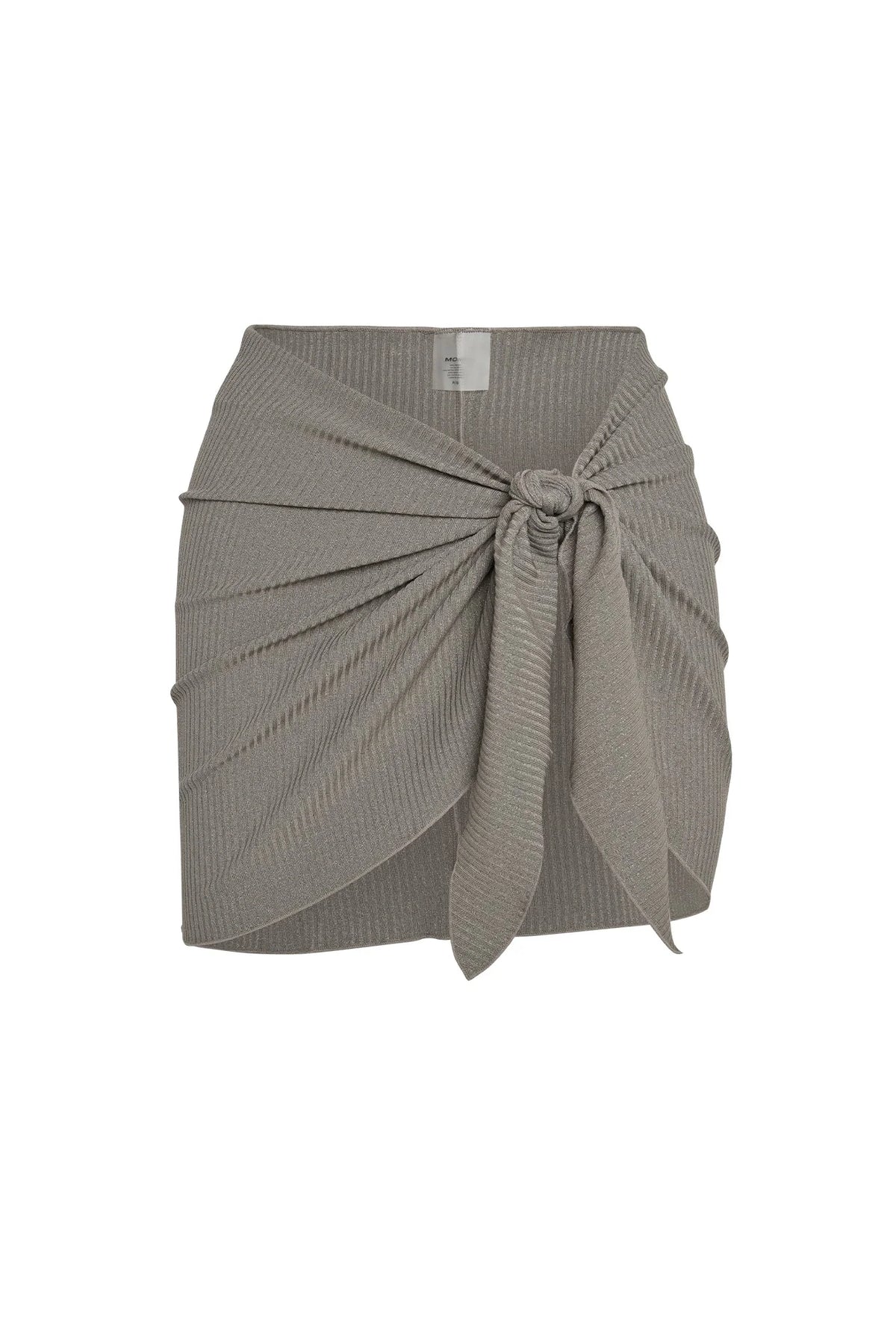 St. Barth's Skirt - Steel Lurex Rib