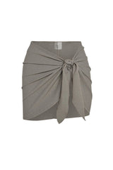 St. Barth's Skirt - Steel Lurex Rib