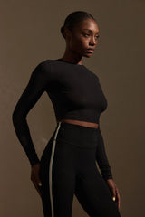 Hayworth Long Sleeve - Black Lightweight Rib