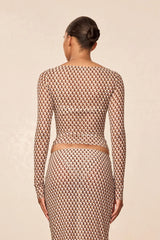 Ipanema Top - Husk Geo Mesh