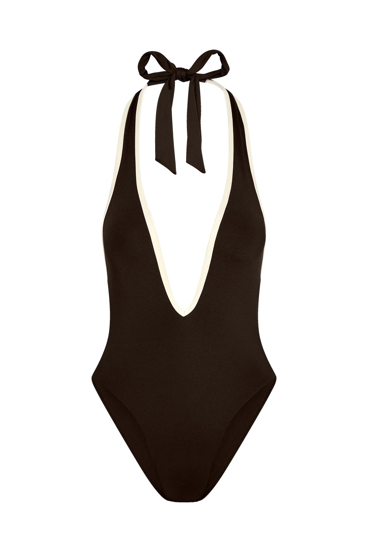 Cyprus One Piece - Espresso/Ivory