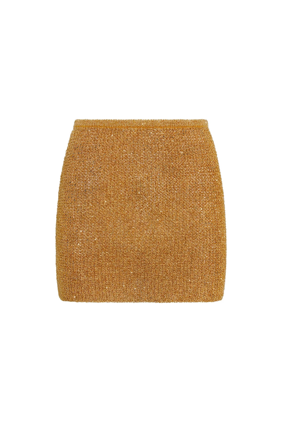 Cartagena Micro Skirt - Antique Gold Sequin Knit