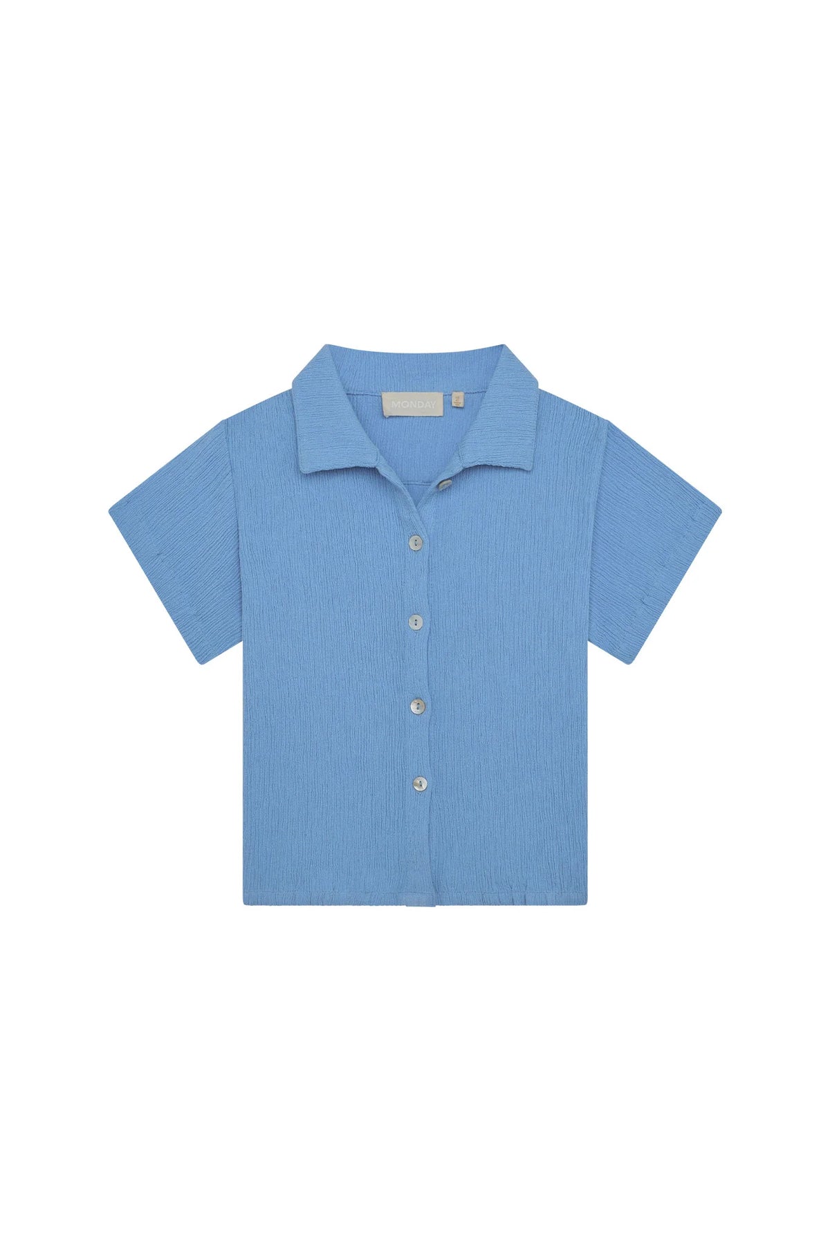 Pacific Beach Shirt Kids - Azure Crinkle