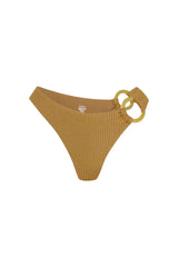 Bronte Bottom - Antique Gold Lurex Rib
