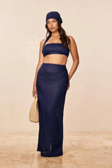 Fontelina Skirt - Midnight Linen