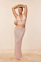 Fontelina Skirt - Powder Pink Treble Knit