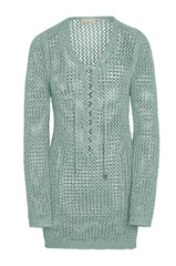 Corossol Mini Dress - Light Slate Petit Crochet