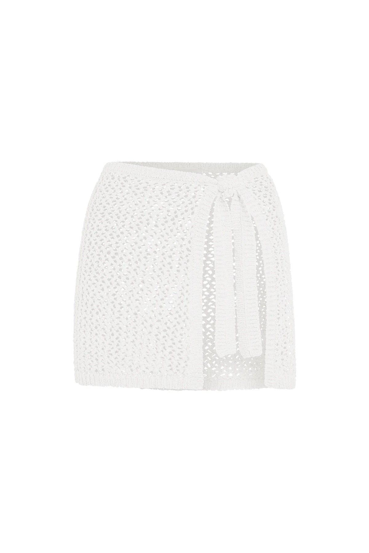 Santa Marta Sarong - White Petit Crochet