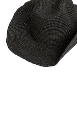 Exuma Raffia Hat - Black