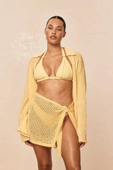 Grenada Tunic - Honey Crinkle Linen