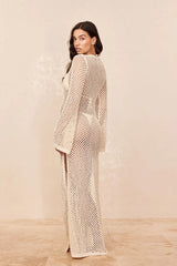 Montego Dress - Ivory Chunky Crochet