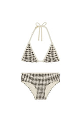 Palma Top & Seychelles Bottom Set - Black Gingham