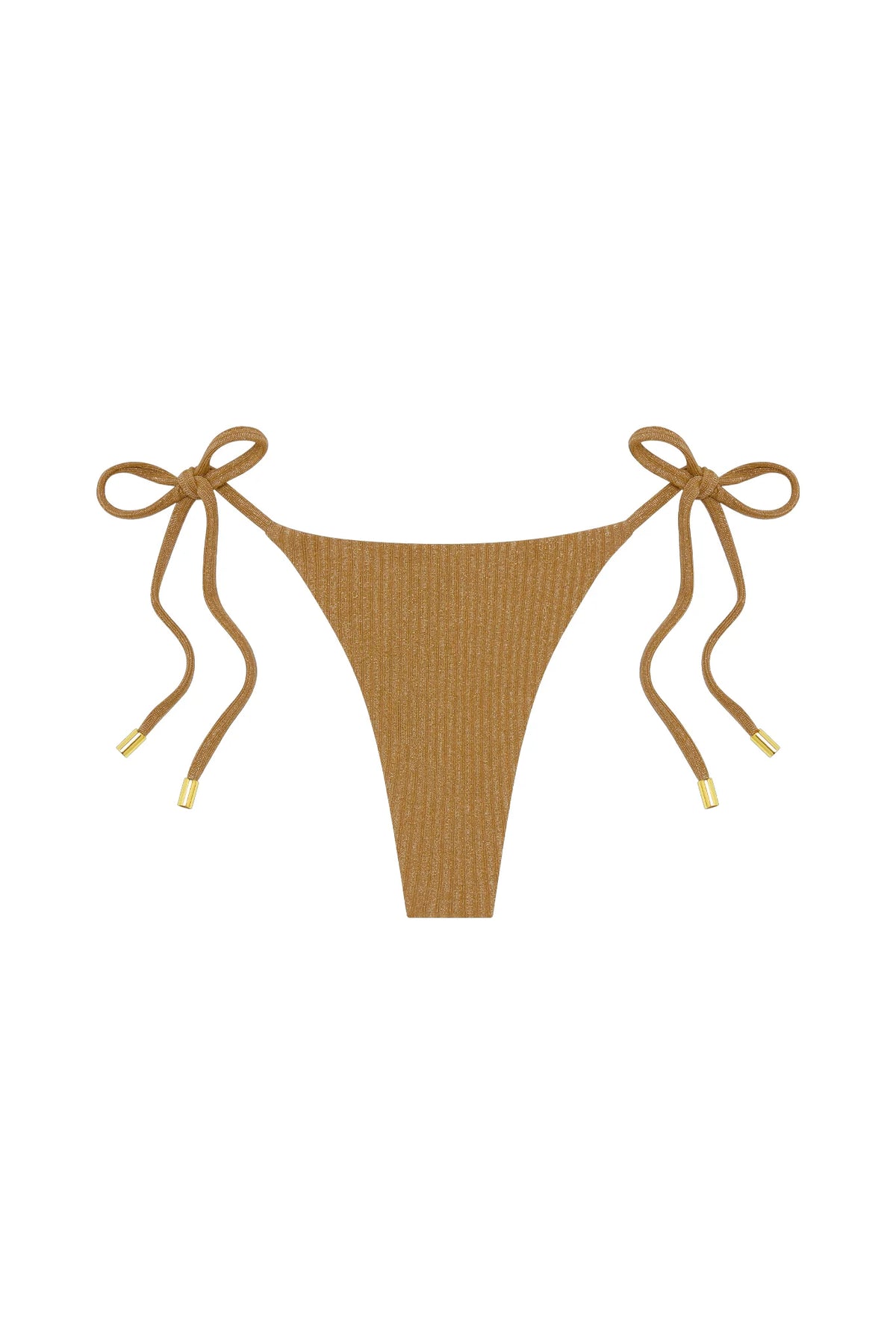 Palma Thong - Antique Gold Lurex Rib