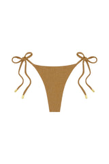 Palma Thong - Antique Gold Lurex Rib