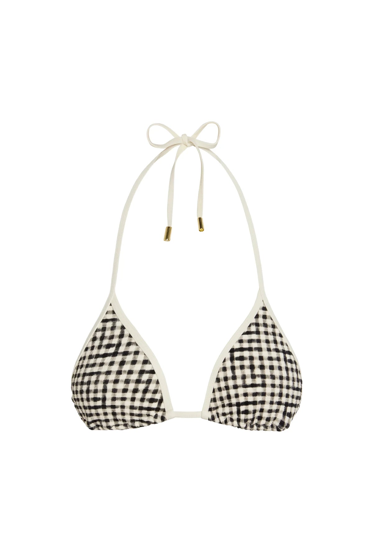 Palma Top Colorblock - Black Gingham
