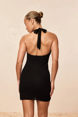Waikiki Mini Dress - Black Lace Crochet