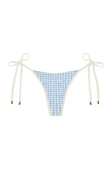 Palma Thong Colorblock - Sky Gingham