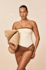 Miami One Piece - Ivory/Caramel