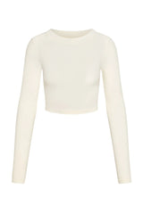 Hayworth Long Sleeve - Ivory Lightweight Rib